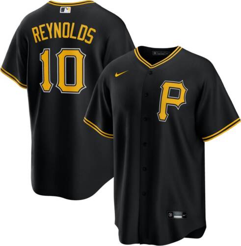 Nike Pittsburgh Pirates #10 Bryan Reynolds Black Cool Base Jersey->pittsburgh pirates->MLB Jersey
